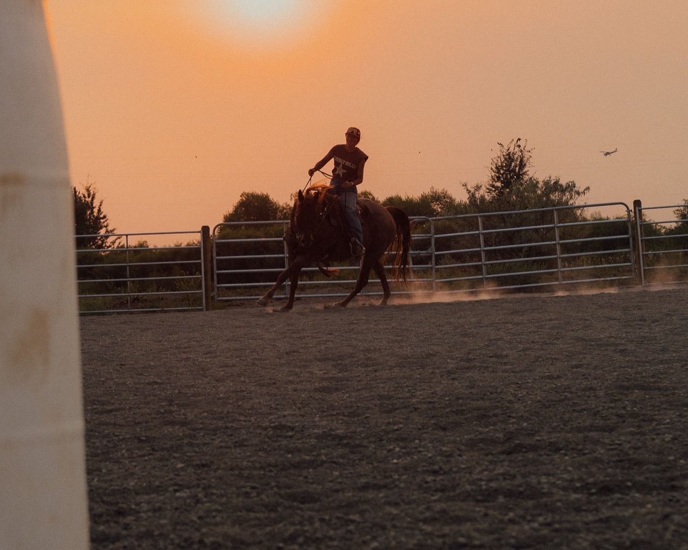Ranch at golden hour